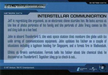 2001 Cards Inc. Thunderbirds Are Go #37 Interstellar Communication Back