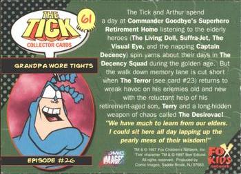 1997 Comic Images The Tick #61 Grandpa Wore Tights Back