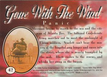 1995 DuoCards Gone With the Wind #42 Panic Back
