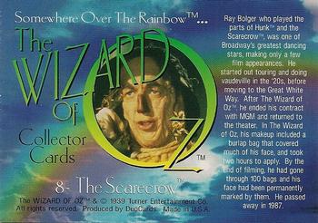 1996 DuoCards The Wizard of Oz #8 The Scarecrow Back