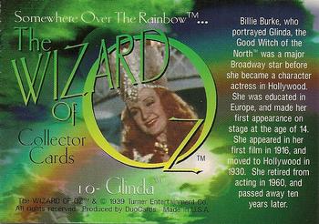 1996 DuoCards The Wizard of Oz #10 Glinda Back