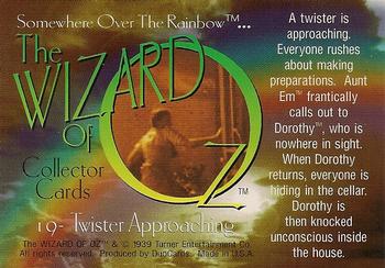 1996 DuoCards The Wizard of Oz #19 Twister Approaching Back