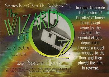 1996 DuoCards The Wizard of Oz #20 Special Effects Back