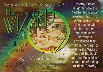 1996 DuoCards The Wizard of Oz #25 Munchkins Back