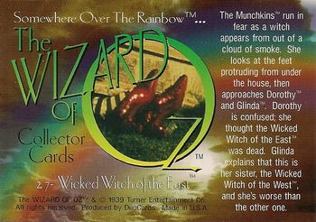 1996 DuoCards The Wizard of Oz #27 Wicked Witch of the East Back