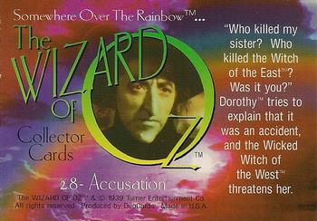 1996 DuoCards The Wizard of Oz #28 Accusation Back