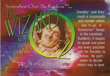 1996 DuoCards The Wizard of Oz #32 At a Crossroads Back