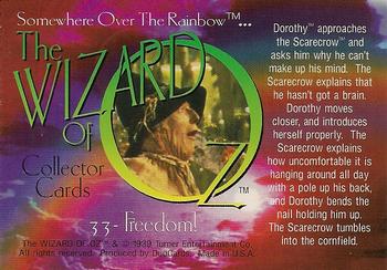 1996 DuoCards The Wizard of Oz #33 Freedom! Back