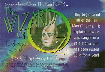1996 DuoCards The Wizard of Oz #37 Oiling Away the Rust Back