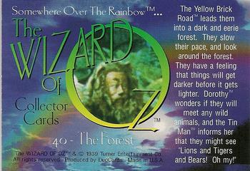 1996 DuoCards The Wizard of Oz #40 The Forest Back