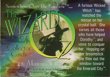 1996 DuoCards The Wizard of Oz #47 A Furious Witch! Back