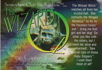 1996 DuoCards The Wizard of Oz #55 Capture Them! Back