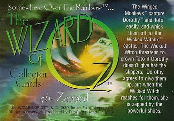 1996 DuoCards The Wizard of Oz #56 Zapped Back