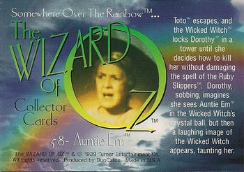 1996 DuoCards The Wizard of Oz #58 Auntie Em Back