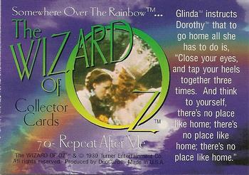 1996 DuoCards The Wizard of Oz #70 Repeat After Me Back