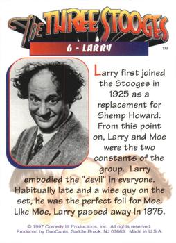 1997 DuoCards The Three Stooges #6 Larry Back