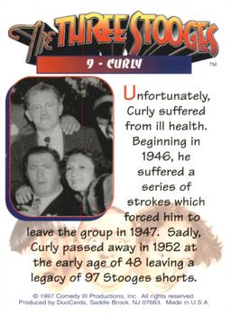 1997 DuoCards The Three Stooges #9 Curly Back