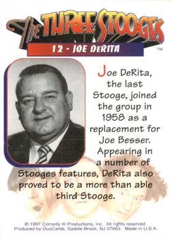 1997 DuoCards The Three Stooges #12 Joe DeRita Back