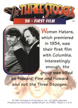 1997 DuoCards The Three Stooges #20 First Film Back