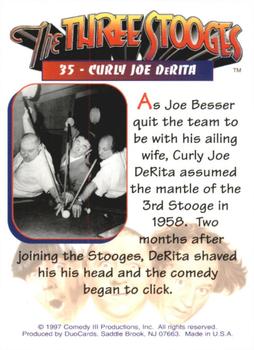 1997 DuoCards The Three Stooges #35 Curly Joe DeRita Back