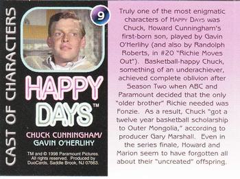 1998 DuoCards Happy Days Collection #9 Chuck Cunningham / Gavin O'Herlihy Back