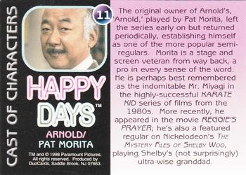 1998 DuoCards Happy Days Collection #11 Arnold / Pat Morita Back