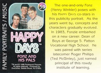 1998 DuoCards Happy Days Collection #59 Fonz and His Pals Back
