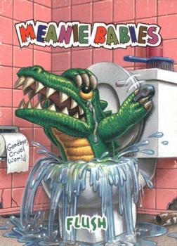 1998 Comic Images Meanie Babies #15 Flush the Alligator Front