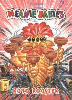 1998 Comic Images Meanie Babies #24 Roto Rooster the Domestic Fowl Front