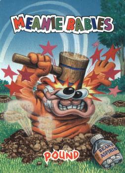 1998 Comic Images Meanie Babies #45 Pound the Groundhog Front
