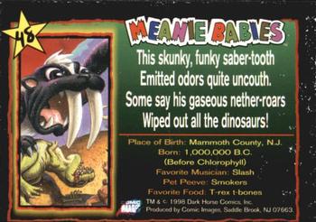 1998 Comic Images Meanie Babies #48 Exstinkt the Saber-Toothed Skunk Back