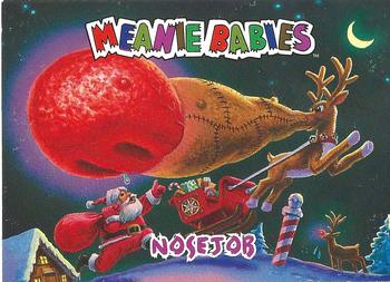 1998 Comic Images Meanie Babies #49 Nosejob the Reindeer Front