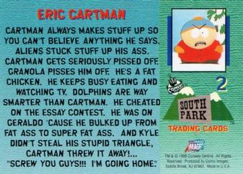1998 Comic Images South Park #2 Eric Cartman Back