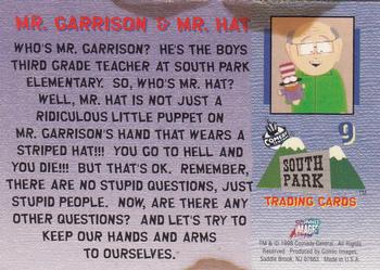 1998 Comic Images South Park #9 Mr. Garrison & Mr. Hat Back