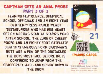 1998 Comic Images South Park #21 Cartman Gets an Anal Probe: Part 3 of 3 Back