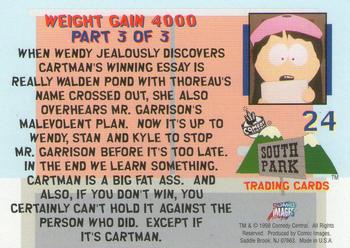 1998 Comic Images South Park #24 Weight Gain 4000: Part 3 of 3 Back