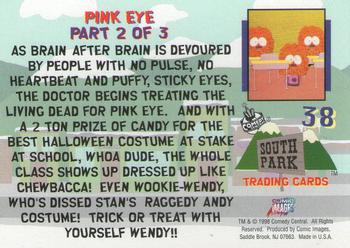 1998 Comic Images South Park #38 Pink Eye: Part 2 of 3 Back