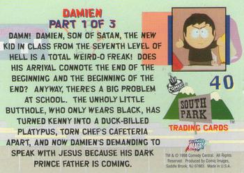 1998 Comic Images South Park #40 Damien: Part 1 of 3 Back