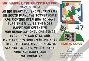1998 Comic Images South Park #47 Mr. Hankey, the Christmas Poo: Part 2 of 3 Back