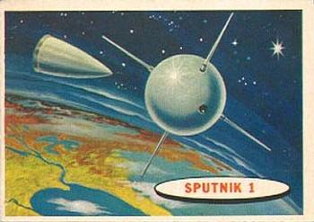 1957 Topps Space #1 Sputnik 1 Front