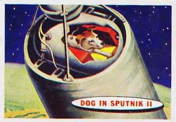 1957 Topps Space #2 Dog In Sputnik II Front