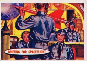1957 Topps Space #12 Briefing For Spaceflight Front