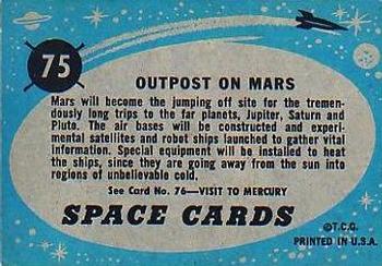 1957 Topps Space #75 Martian Air Base Back