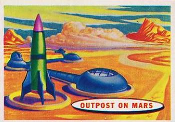 1957 Topps Space #75 Martian Air Base Front
