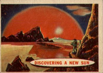 1957 Topps Space #87 Discovering A New Sun Front