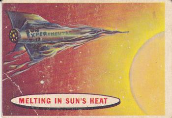1957 Topps Space #79 Melting In The Sun's Heat Front