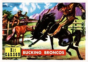1956 Topps Round Up (R712-3) #72 Bucking Broncos Front