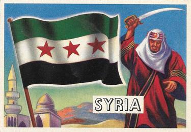 1956 Topps Flags of the World (R714-5) #4 Syria Front
