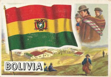 1956 Topps Flags of the World (R714-5) #10 Bolivia Front