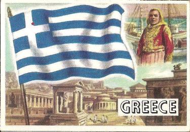 1956 Topps Flags of the World (R714-5) #13 Greece Front